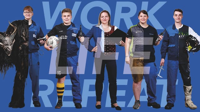 Die neue HELDECO-Kampagne zeigt die Mitarbeiter des Betriebs in ihrer vollen Vielfalt – privat und beruflich (Foto: Lueflight)